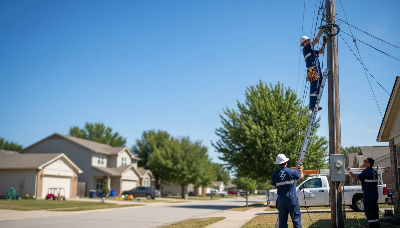Residential electrician providing installation services in Blanchard, ND